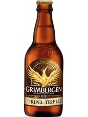 belgisches Bier Grimbergen Tripel in der 33 cl Bierflasche